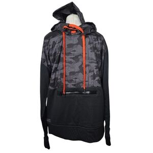 Saga Outerwear Black Camo Pullover Hoodie S
